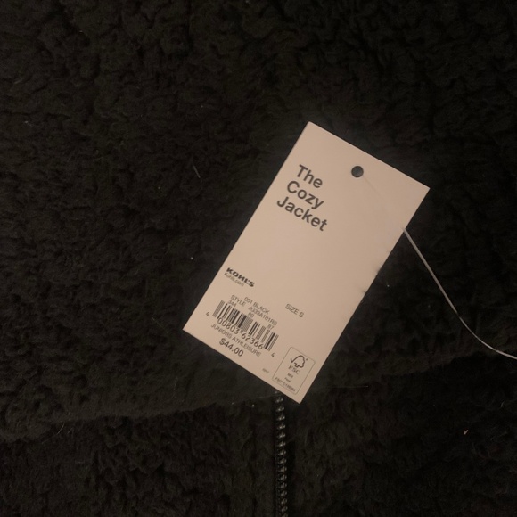 Goods for Life cozy black jacket Kohls juniors small NWT - Picture 3 of 3